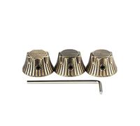 3Pcs Electric Guitar Bass Knobs Volumes Tone Control Knobs Potentiometer Caps Metal Dome Knobs With Hole Guitar Parts