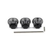 3Pcs Electric Guitar Bass Knobs Volumes Tone Control Knobs Potentiometer Caps Metal Dome With Hole Guitar Parts Potentiometer Control