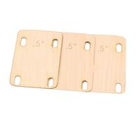 3pcs Electric Guitar Neck Shim, Maple Wood Neck Shim Spacer Instrument Accessory for Replacement, Portable Guitar Neck Plate Tool for Bass Guitar Repair (3pcs 0.5°)