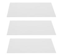3pcs Electric Guitar PVC Back Cover Plate White Tremolo Spring Cavity | 3-ply Blank Sheet, Finely Chamfered Edges, Fast Removal and Attachment, Protects Fingers and Scratches