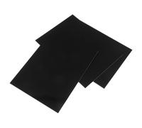 3pcs Electric Guitar Rear Cavity Cover Plate 150x110x2.5mm Black PVC | Three Layer Spring Compartment Design, Fast Removal and Access, Scratch Protection, Black Finish