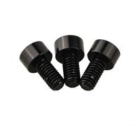 3PCS Electric Guitar Tremolo Bridge Locking String Nut Screws, Aluminum Alloy Hexagonal Replacement Parts for Floyd Rose Systems, Precision Electroplated Hardware(Black)