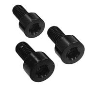 3PCS Electric Guitar Tremolo Bridge Locking String Nut Screws for Floyd Rose 42mm, Hexagonal Aluminum Alloy with Electroplating, Compatible with Various Models, Black/Gold/Blue/Red