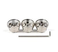 3pcs Electric Guitar Volume Tone Control Knob Potentiometer Metal Cap Dome Guitar Hole Parts