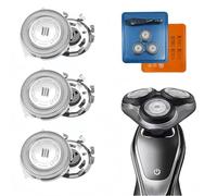 3PCS Electric Shaver Blade Replacement Heads for Shaver with Brush,Compatible with Electric Shaving Blades,360° Dual Blade Rotation System,Men Shaving,Sh/Aver Heads Replacement,Head Sh/Aver