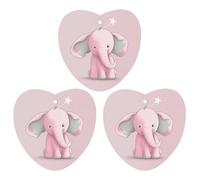 3PCS Elephant Car Air Freshener Hanging Scented Cards Cute White Car Fresheners Long Lasting New Cars Scents for Women Men Natural Air Freshener with Lanyard Automotive Freshies