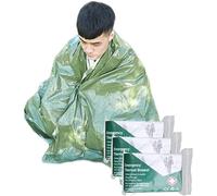 3PCS Emergency Blankets Rescue Insulation Curtain Lightweight First Aid Foil Blanket Disposable Mylar Thermal Blanket for Outdoors Survival Rescue Camping Marathon Hiking First Aid 130*210cm