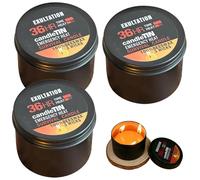 3PCS Emergency Candles - 36 Hours Long Burning Soy Wax Candles for Power Outages,Survival Candle,Long-Burning Emergency Candle,Survivals TinCandle Lights for Hiking, Camping, Winter Storm Essentials