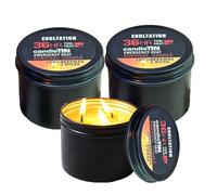 3pcs Emergencys Survival Candles,Long Burning Survival Candles,3 Wicks 36 Hours EmergencyCandle, Survivals TinCandle Lights for Hiking, Camping, Winter Storm