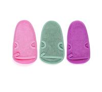 3PCS Eraser Mitt Body Exfoliator Cleansing Glove Wash Massage Loofah Scrub Spa Mitt Exfoliating Gloves Scrub Gloves for Shower Bathroom Brush Soap Wash