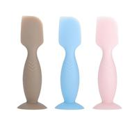 3Pcs Ergonomic Handle Gentle Silicone Applicator Soft Cream Spatula Applicator Newborn Babies Diaper Cream Spatula for Baby Registry Baby Shower Gifts