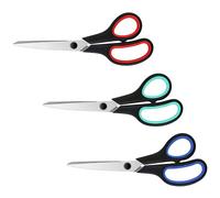 3Pcs Ergonomic Scissors 8.5Inch Stainless Steel Tailoring Shears for Cutting Paper Fabric and Sewing Project Stainless Steel