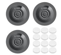 3Pcs Espresso Cleaning Discs & 12Pcs Cleaning Tablets, for Ninja Luxe Cafe Cleaning Tablets Coffee Machine Sage Cleaning Disc, Universal Coffee Machine Handle Accessories(54mm Silicone Backflush)