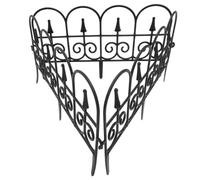3pcs European Style Plastic Fence Panels for Garden Edging Decor | Weatherproof Lightweight Layout, Smooth round Ends, Portable Design for Fairy Gardens, Planter Borders Color Random Color