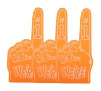 3pcs EVA Cheerleading Foam Hand Number One Fan Prop for Sports Games | Hand Shaped 46.00x24.00x1.00cm Size, Lightweight Secure Fit, Bright Colours and Smooth Surface