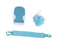 3Pcs Exfoliating Bath Wash Gloves Mud Towel Kit for Deep Cleaning Back Scrubbing and Skin Massage for Daily Body Care Suitable for Arms Legs and More