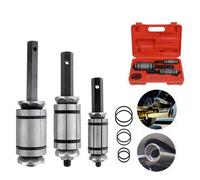 3Pcs Exhaust Muffler Pipe Expander Set, 1-1/8" To 3-1/2" Tail Pipe Stretcher Tool Kit With Carry Case