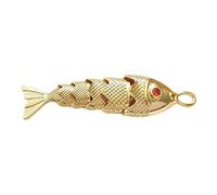 3pcs Exquisite Fish Pendants Necklace Electroplated Color-Preserving Geometric Jewelry For Couples Gift Hanging Pendant stone,amber pendant,antique fossil fake amber,amber natural stone,amber
