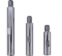 3PCS Extension Rod M14 Shaft Polishing Beauty Tool for 5/8"-11 Thread Water Grinder Polishing Machine 125 Angle Grinder Car Polishing Accessories 75mm 100mm 140mm