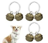 3Pcs Extra Loud Cat&Dog Collar Bells,Round Copper Pendant Bells for Collar