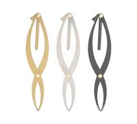 3PCS Eyebrow Stencil Microblading Ruler, Stainless Steel Eyebrow Ruler Scale, 3 Point Positioning Tool for Perfect Symmetry, Semi Permanent Eyebrow Stencil Ruler in Silver B