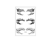 3pcs Eyelash tattoo stickers, waterproof sweatproof disposable eyelash makeup simulation stickers, fake tattoos(YY-004)