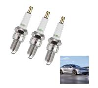3PCS F6RTC Spark Plug Replacement - Compatible with Petrol Mower, Mountfield Lawnmower, LG Engines - Universal Ignition Replacement for Cars, Scooters, Lawn Equipment