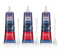 3PCS Fabric Glue for Clothes, for Upholstery 50ml, Fabric Glue Pen for Crafts, Upholstery, Material, Textile, Felt or Wool - Waterproof, Flexible, Fast Drying, Durable Bond