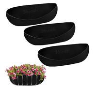3PCS Fabric Window Box liners - 90cm/36inch Wall Trough Liners - Planter Basket Liner - Hanging Plant Basket Fiber Insert for Planters Garden Fence - Avoid Bird Nesting