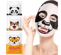 3Pcs Face Masks Skincare,Sheet Mask Set,Fun Animal Printed Sheet Face Mask,Hydrating & Nourishing Face Masks Beauty,Moisturising Face Masks,Hydrating Anti Aging Face Masks Set,Overnight Face Mask