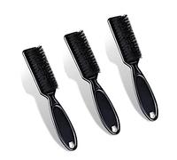 3Pcs Fade Brush Combs,Nylon Fade Brush,Barber Nail Brush,Barber Blade Cleaning Brush Hair Clipper Brush Nail Brush,Barber Fade Brush Barber Brush Clipper Cleaner Barber Carving Cleaning Brush