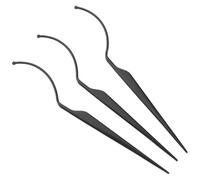 3pcs Fake Eyelash Display Rack Plastic Adjustable Curve Black | Wearing Aid Tool for Grafting, Home and Salon Use, False Eyelash Tools for Display and Trial Fit