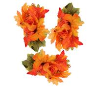 3pcs Fall Artificial Maple Leaf Hanging Garland Thanksgiving | Silk Fabric, Long-lasting Look, Fade-resistant Finish, Easy to Hang, Space-saving Style for Living Rooms