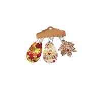 3Pcs Fall Thanksgiving Earrings for Women Lightweight Leather Turkey Pumpkin Maple Leaf Drop Dangle Earrings Autumn Thanksgiving Day Holiday Jewelry, S, Zinc, No Gemstone