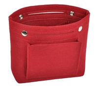 3pcs Felt Bag Organizer Insert Mini Felt Purse Organizer Insert Inside Handbag Tote Pocketbook For Women for Handbags(Wine Red)