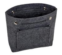 3pcs Felt Bag Organizer Insert Mini Felt Purse Organizer Insert Inside Handbag Tote Pocketbook For Women for Handbags(Dark Grey)