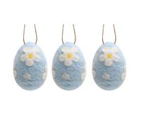 3Pcs Felt Wool Easters Eggs Hanging Pendant Colorful Ornaments For Spring And Home Decoration Party Supplies Colorful Easters Eggs Set