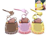 3Pcs Fidget Keyring,Fidget T/oys with Mag/netic Drawing Boa/rd and Maze Map,Mag/netic Steel Ball Key Ring,Fidget Keychain,Sensory Fidget Toys for Adults,Keyboa/rd Fidget T/oy,Fidget T/oy for Anxiety