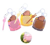 3Pcs Fidget Keyring, Magnetic Drawing Board With Maze Map, 2 In 1 Doodle And Puzzle Game, Portable Stress Relief Keychain For Anxiety Focus