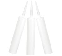 3Pcs Fillable Caulking Sealant Tubes Reusable Empty Caulk Tubes for Repairs Ideal for Sealing Cracks in Kitchen and Bathroom