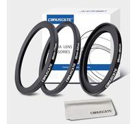 3Pcs Filter Ring Adapter Set,86-82mm/86-77mm/86-95mm Filter Ring Adapter,Metal Step Down Ring for All Brands Camera Accessory(for UV,CPL,ND,Threaded Lens Hood)+Lens cleaning cloth