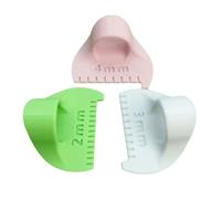 3Pcs Finger Quilting Ruler With Millimeter Scale Patchwork Tool Sewing Measuring For Fabric Stitching And Garment Templates