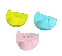 3Pcs Finger Quilting Ruler With Millimeter Scale Patchwork Tool Sewing Measuring Ruler For Fabric Stitching And Sewing Templates Set