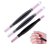 3pcs Fingernail Files for Women Nail Cuticle Pusher Nail Sanding Pen Nail File Board Cuticle Stick Pen Nail Scrub Stick Nail Art Tools