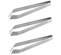 3Pcs Fish Bone Tweezers Stainless Steel Fish Bone Remover Tongs Slant Fish Bone Picker Bone Remover Tools for Removing Fish Bones Pulling Out Chicken Feathers