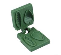 3pcs Fishing Bait For Mold Press, 2-in-1 DIY Bait Maker Device for Trout, Green PP Lure Forming Tool with 2 Shapes, 48x40mm Angling Accessory