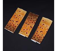 3PCS Fishing Finger Guards, Sew Firmly Designed Single Finger Guards to Prevent Cuts, Lightweight Polyester Material Fishing Accessory for Anglers, 6cm Size Yellow Fish Skin Pattern