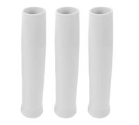 3pcs Fishing Rod Insert Sleeves for Boats and Yachts White Plastic