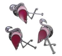 3pcs Flamingo Brooch Pin for Women Alloy Elegant Decorative | Shiny Finish, Not Easy to Fade, Versatile Styling, for Dresses, Sweaters, Office Attire and Mothers