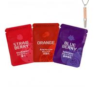 3PCS Flavoured Inner Filter Packs,Air Breathlace Filter,Anxiety Relief,Flavoured Air Refill Filter for Breathing Necklace with Resistance,Natural Essential Oil Filters(Strawberry,Orange,Blueberry)